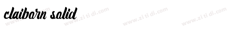 claiborn solid字体转换